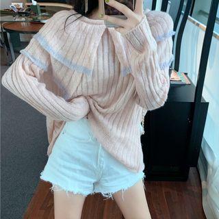 Collared Sweater Pink - One Size