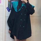 Double Breasted Doll-collar Blouse