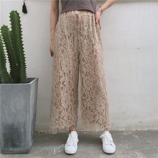 Lace Wide-leg Pants