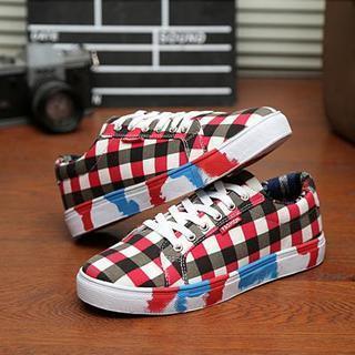 Patterned Canvas Sneaker