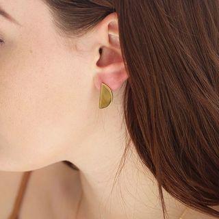 Semicircle Stud Earrings