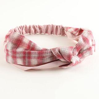 Plaid Knit Headband