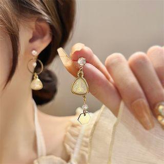 Triangle Asymmetrical Alloy Dangle Earring