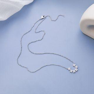Rhinestone Horseshoe Necklace As Shown In Figure - One Size