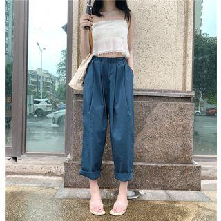 High Rise Wide Leg Pants As Shown In Figure - One Size