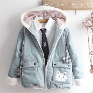 Hooded Padded Jacket / Shirt / Set