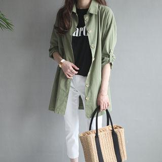 Single-breasted Tab-sleeve Jacket