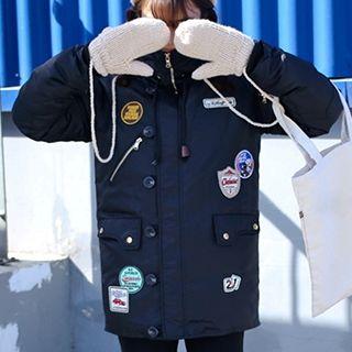 Applique Down Coat