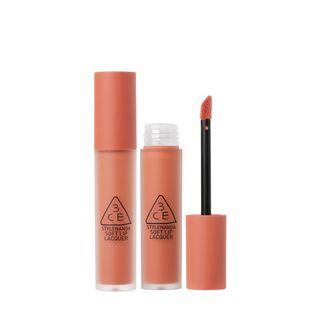 3 Concept Eyes - Soft Lip Lacquer (10 Colors) Peach Tea