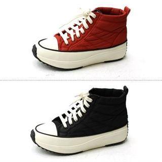 Platform Quilted Sneakers