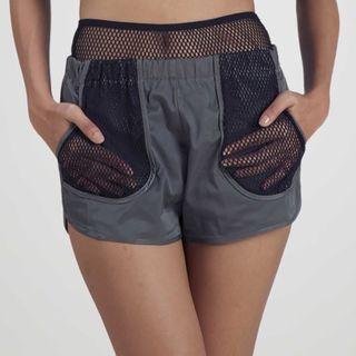 Fishnet Panel Shorts