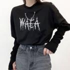 Printed Chain Detail Sweatshirt