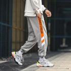 Lettering Striped Sweatpants