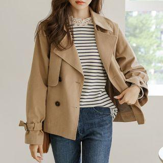 Belted Band-hem Trench Jacket