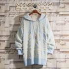 Zebra Print Hooded Sweater