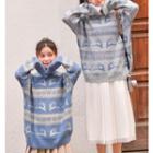 Snowflake Printed Knit Sweater