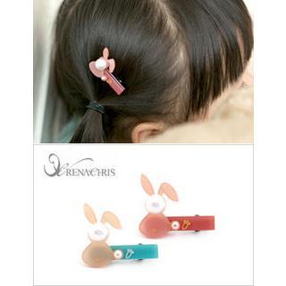 Colored Rabbit Hair Pin