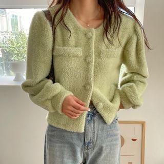 Round-neck Fluffy Jacket