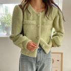 Round-neck Fluffy Jacket