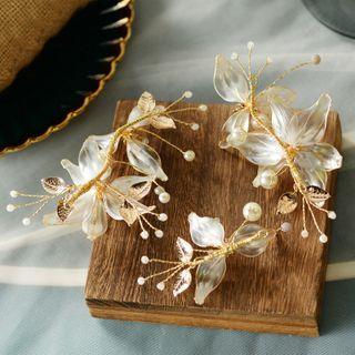 Flower Headpiece Beige - One Size