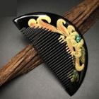 Printed Wooden Hair Comb As Shown In Figure - One Size