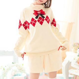 Argyle Knit Top / Shorts