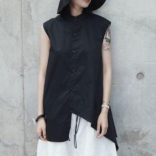 Sleeveless Asymmetric Shirt