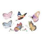 Butterfly Print Waterproof Temporary Tattoo Multicolour - One Piece