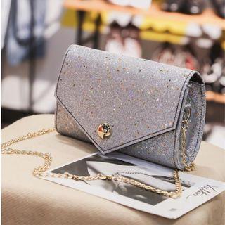 Sequined Envelope Crossbody Bag