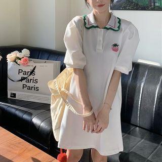Strawberry Mini A-line Polo Dress