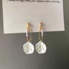 Faux Pearl Shell Petal Dangle Earring 1 Pair - S925 Silver - Earrings - One Size