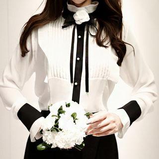 Corsage Frilled Blouse