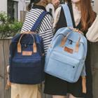 Denim Square Backpack