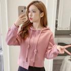 Long-sleeve Asymmetric Hooded Pullover
