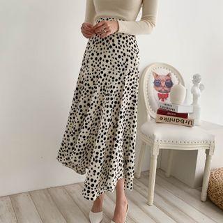 High-waist Polka Dot Dress