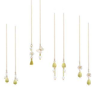 Flower / Butterfly / Faux Pearl Alloy Dangle Earring (various Designs)