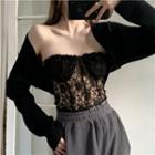 Strapless Lace Top / Shrug