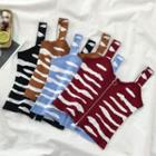 Zebra Print Knit Camisole
