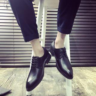 Faux Leather Dress Oxfords