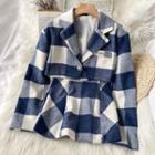 Gingham Cropped Blazer / Mini A-line Skirt