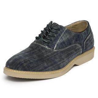 Contrast Stitching Lace-up Shoes
