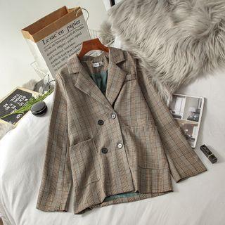 Plaid Pocket Blazer