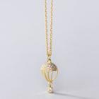 Rhinestone Balloon Pendant Necklace