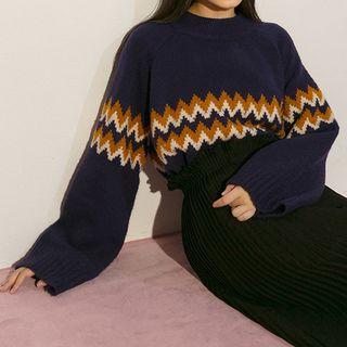 Chevron Boxy Sweater