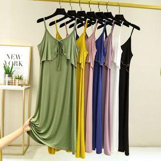Spaghetti-strap Midi Sleep Dress