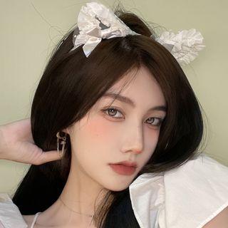 Cat Ear Headband White - One Size