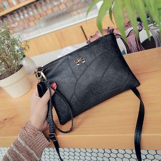 Ribbon-accent Clutch