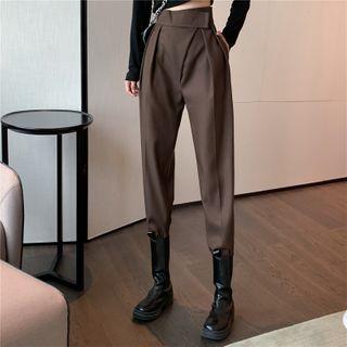 Asymmetric High Waist Dress Pants