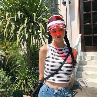 Lettering Transparent Visor Hat