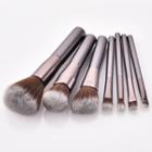 Set Of 7: Makeup Brush Tm-071 - Silver - One Size